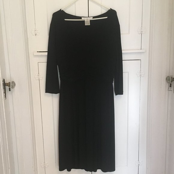 Evan Picone Black Dress - Size 14 - Picture 1 of 5